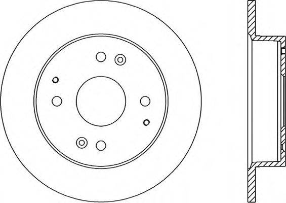 OPEN PARTS BDA121410 гальмівний диск