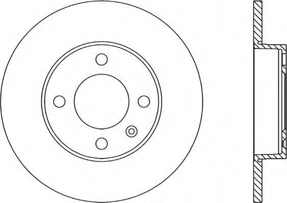 OPEN PARTS BDA157310 гальмівний диск