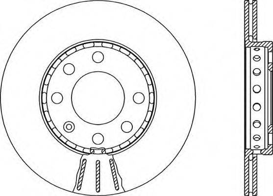 OPEN PARTS BDA190420 гальмівний диск