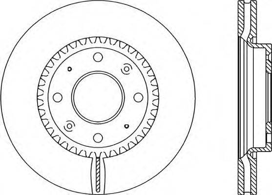 OPEN PARTS BDA208420 гальмівний диск