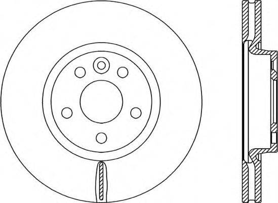 OPEN PARTS BDA230420 гальмівний диск