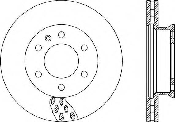 OPEN PARTS BDA232420 гальмівний диск