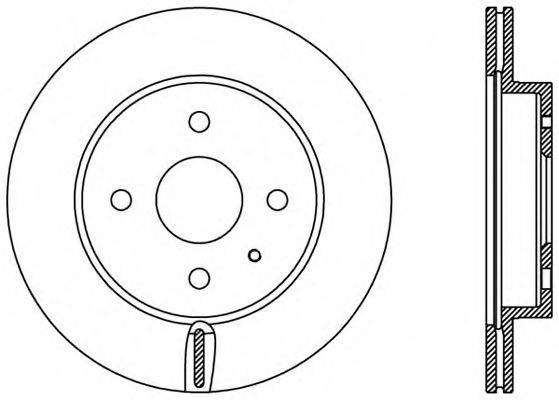 OPEN PARTS BDA242520 гальмівний диск