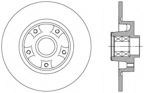 OPEN PARTS BDA251330 гальмівний диск