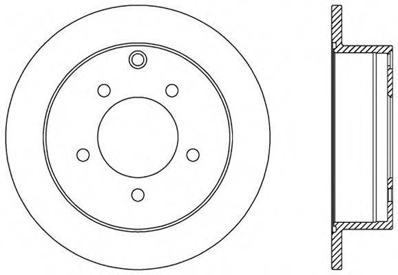 OPEN PARTS BDA258810 гальмівний диск