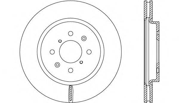 OPEN PARTS BDA265920 гальмівний диск