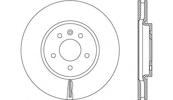 OPEN PARTS BDA266820 гальмівний диск