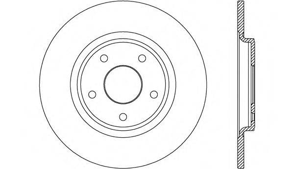 OPEN PARTS BDA267510 гальмівний диск