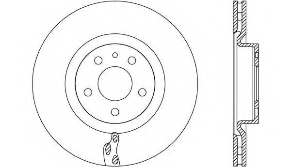 OPEN PARTS BDA272020 гальмівний диск