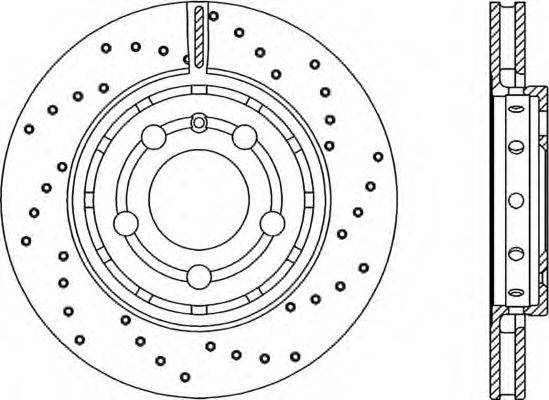 OPEN PARTS BDRS174625 гальмівний диск