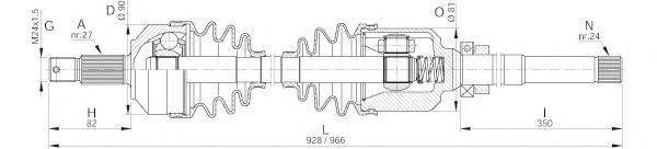 OPEN PARTS DRS604700 Приводний вал