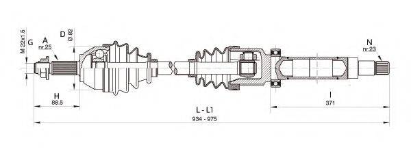 OPEN PARTS DRS632200 Приводний вал