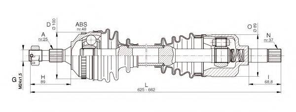 OPEN PARTS DRS633500 Приводний вал