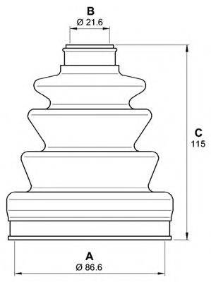 OPEN PARTS SJK705700 Комплект пильника, приводний вал