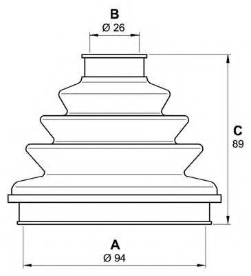 OPEN PARTS SJK708600 Комплект пильника, приводний вал