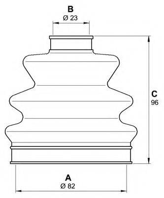 OPEN PARTS SJK709800 Комплект пильника, приводний вал