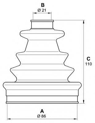 OPEN PARTS SJK714900 Комплект пильника, приводний вал