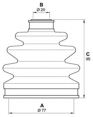 OPEN PARTS SJK717900 Комплект пильника, приводний вал