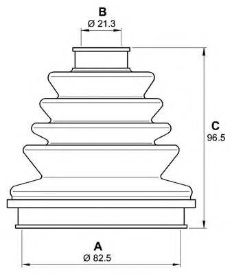 OPEN PARTS SJK724500 Комплект пильника, приводний вал