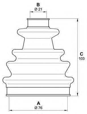 OPEN PARTS SJK726100 Комплект пильника, приводний вал