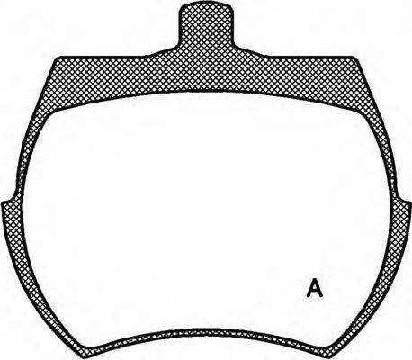 OPEN PARTS BPA005000 Комплект гальмівних колодок, дискове гальмо