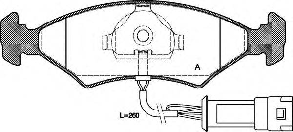 OPEN PARTS BPA011932 Комплект гальмівних колодок, дискове гальмо