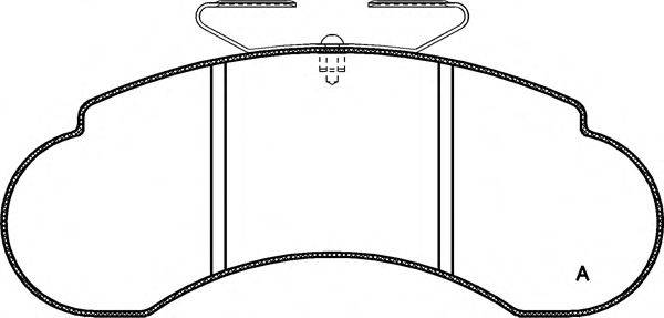 OPEN PARTS BPA014210 Комплект гальмівних колодок, дискове гальмо