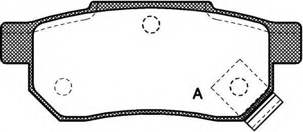 OPEN PARTS BPA023302 Комплект гальмівних колодок, дискове гальмо