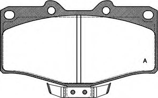 OPEN PARTS BPA031504 Комплект гальмівних колодок, дискове гальмо