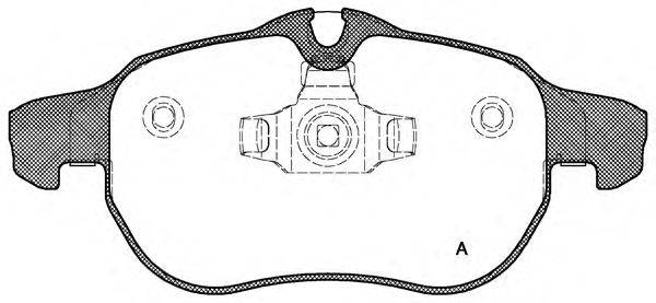 OPEN PARTS BPA088800 Комплект гальмівних колодок, дискове гальмо