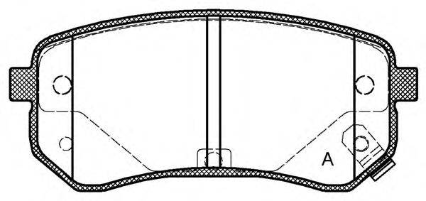 OPEN PARTS BPA113502 Комплект гальмівних колодок, дискове гальмо