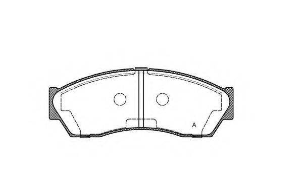 OPEN PARTS BPA125300 Комплект гальмівних колодок, дискове гальмо