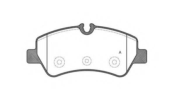 OPEN PARTS BPA152100 Комплект гальмівних колодок, дискове гальмо