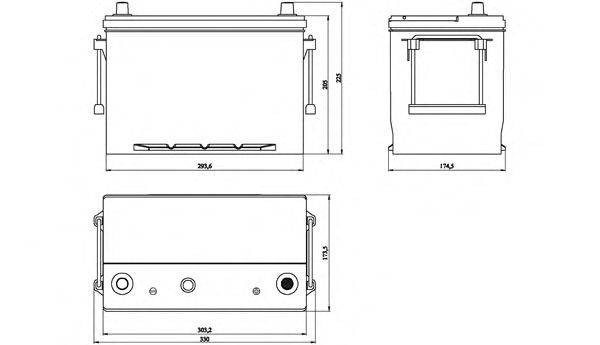 OPEN PARTS BT095A300 Стартерна акумуляторна батарея