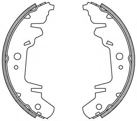 OPEN PARTS BSA200400 Комплект гальмівних колодок