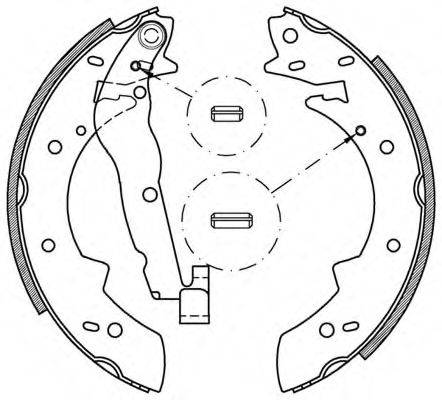 OPEN PARTS BSA200600 Комплект гальмівних колодок