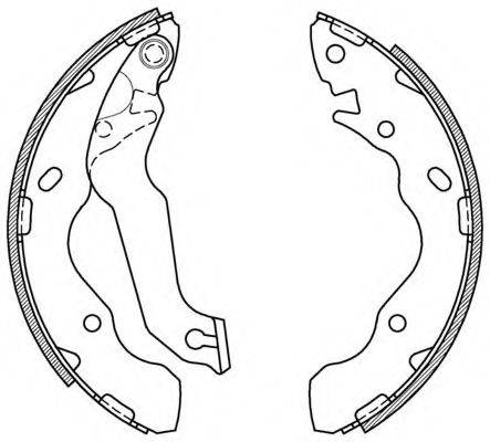 OPEN PARTS BSA207100 Комплект гальмівних колодок