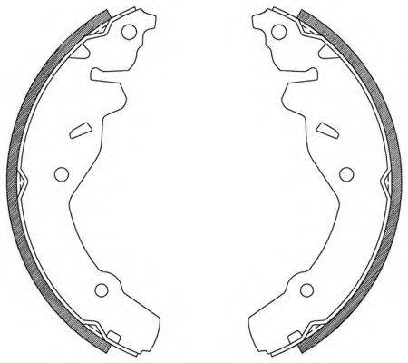 OPEN PARTS BSA210600 Комплект гальмівних колодок