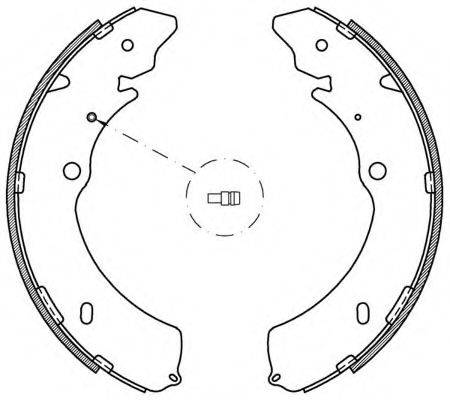 OPEN PARTS BSA212000 Комплект гальмівних колодок