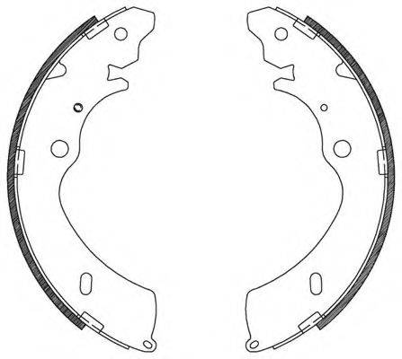 OPEN PARTS BSA212400 Комплект гальмівних колодок
