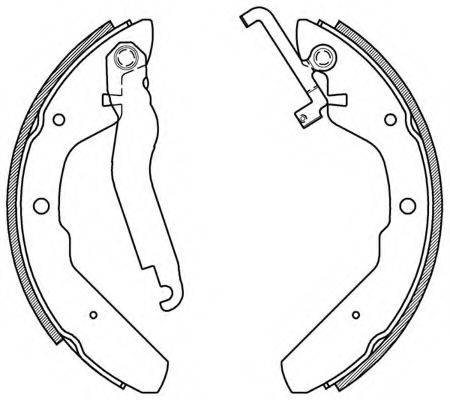 OPEN PARTS BSA215400 Комплект гальмівних колодок