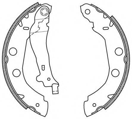 OPEN PARTS BSA215600 Комплект гальмівних колодок