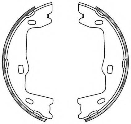 OPEN PARTS BSA217600 Комплект гальмівних колодок