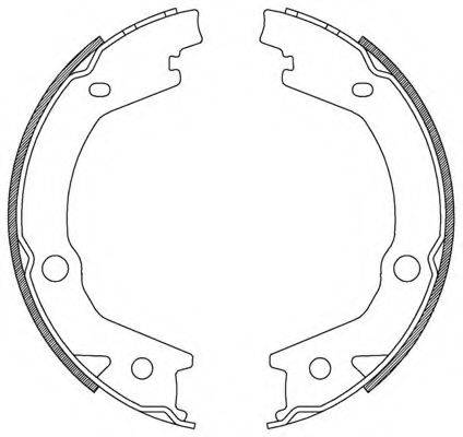 OPEN PARTS BSA218200 Комплект гальмівних колодок