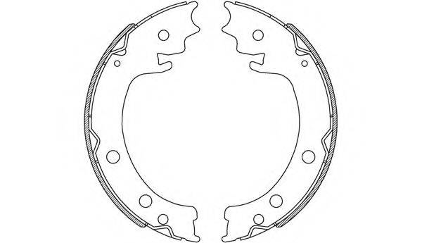 OPEN PARTS BSA224100 Комплект гальмівних колодок