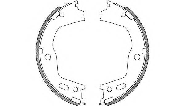 OPEN PARTS BSA224800 Комплект гальмівних колодок