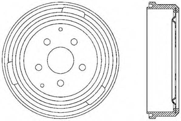 OPEN PARTS BAD901120 Гальмівний барабан