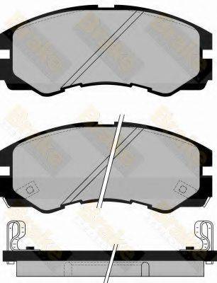 BRAKE ENGINEERING PA1030 Комплект гальмівних колодок, дискове гальмо