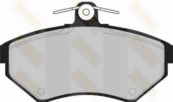 BRAKE ENGINEERING PA1186 Комплект гальмівних колодок, дискове гальмо