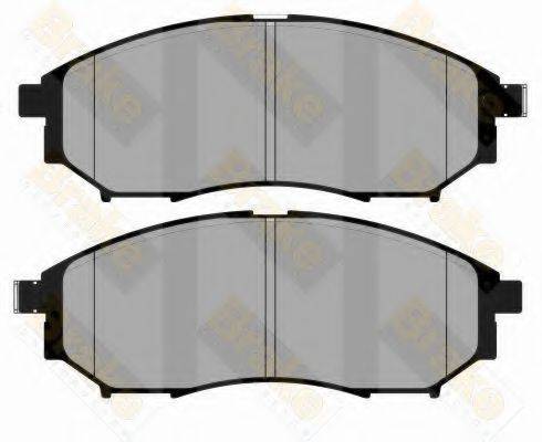 BRAKE ENGINEERING PA1804 Комплект гальмівних колодок, дискове гальмо